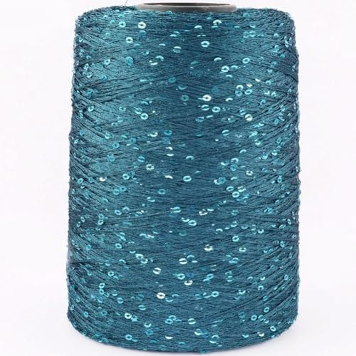 OPica 500G Glitter Filati Fantasia Paillettes Uncinetto A Mano Filo per Maglieria Vestiti Ricamo con Paillettes Filati per Maglieria Ricamo Paillettes