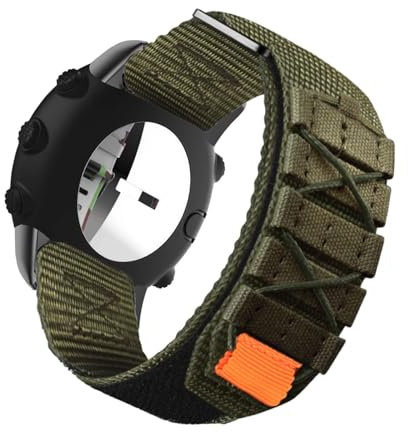 HYSDFFG Armband für Suunto Core Armband, Rugged Nylon Sport Band, Atmungsaktiv Ausgehöhlt, Klettverschluss Kompatibel mit Suunto Core (D)