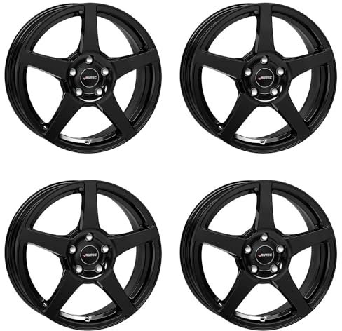 4x AUTEC Felgen Alufelgen VALEA 6.5x16 ET32 5x114,3 Schwarz kompatibel mit Renault Kadjar ZOE Kangoo Captur Mégane (IV)