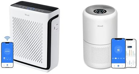 LEVOIT Smart HEPA Air Purifiers for Home Bedroom 104m², Washable Filter with Pet Mode & Smart Wifi Air Purifier for Home Bedroom 100m², CADR 240m³/h, HEPA Filter with Real Time