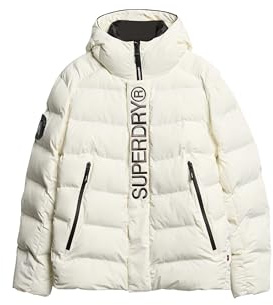Superdry Herren City Steppjacke mit Kapuze und Grafik