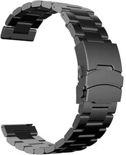 Breite 22 mm Titan-Metall-Uhrenarmband, passend for Huawei Watch GT4 3 Pro Ultimate/Samsung Galaxy 46mm Gear S3 /Amazfit/Balance-Armband Correa(Black,For Samsung 3 45mm)