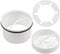 WPPQWP Haarsieb Dusche, Haarfänger Dusche 7cm, Dusche Ablaufgarnitur Set(Haarsieb+Tauchrohr), Abflusssieb Dusche, Ersatzarmaturen für Duschabflüsse, Kompatibel Tempoplex 6961,6962,6963