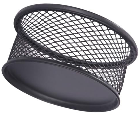 Garneck Metall Büroklammerhalter Schreibtisch Organizer Mesh Draht Aufbewahrungsbox Für Bürobedarf Und Homeoffice 3.5X3.5X1.6 Zoll Kompakt Und Stabil