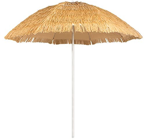 WDWDW Ombrellone da Esterno in Alluminio, 6 Piedi, ombrellone da Patio Hawaiano, ombrellone Regolabile in Altezza, ombrellone da Sole da Esterno Durevole, per Prato, Piscina, Cortile, Giardino
