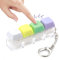 Keyboard Fidget Toy - 4 Colors Button Clicky Keyboard Caps Keychain Stress Relief Toys to Relief Stress Pass The Time, Decompression Gift for Boys Girls Students Teens Office Workers