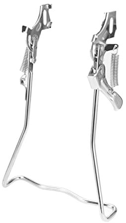 TOYANDONA Rear Bent Double Pod Bike Stand Parking Rack Floor Storage Stand for Mountain and Road Bikes