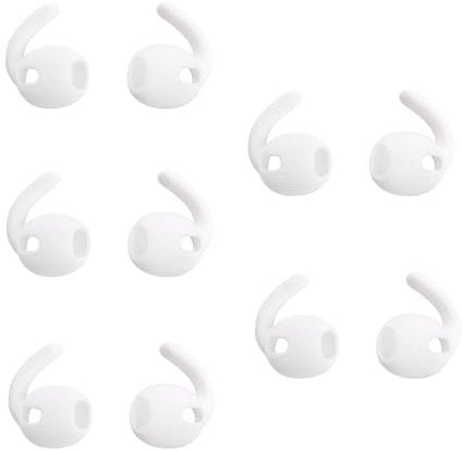 Umvowuxa ear hooks for Samsung Galaxy Buds3,Sport Earbuds Covers Silicone Anti-Slip Wingtip galaxy buds3 ear tips Accessories,galaxy buds 3 case(5 Pairs/White)