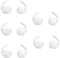 Umvowuxa ear hooks for Samsung Galaxy Buds3,Sport Earbuds Covers Silicone Anti-Slip Wingtip galaxy buds3 ear tips Accessories,galaxy buds 3 case（5 Pairs/White）