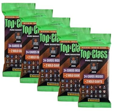 Panini Top Class Türkisch Airlines Euro League Basketball 2024-2025 / 5X Fat Pack Booster