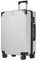 yonsly® Koffer Suitcase L Silber, Trolley Reisekoffer, Rollkoffer Handgepäck mit 4 Rollen 360°, ABS Hartschalen, Sicherheitsschloss, Weicher Gummigriff, 210D-Futter