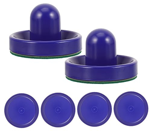Eishockeypuck 96mm aus Abs für Tischspiel und Partyzubehör | 1 Satz, Blaues Zubehör mit Lint Anteil, Ersatz für Verlorene Pucks, Kreatives Design, Angenehmes Gefühl
