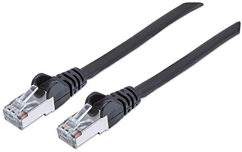 Intellinet 739795 Netzwerkkabel Cat6 SFTP LS0H Kupfer RJ-45 Stecker auf RJ-45 Stecker 0,25m schwarz