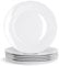 Argon Tableware 6-Piece Classic White Dinner Plates 27cm - Dishwasher and Microwave Safe Porcelain 10.5 inches Large Main Course Plate Dinner Serving Dishes Set