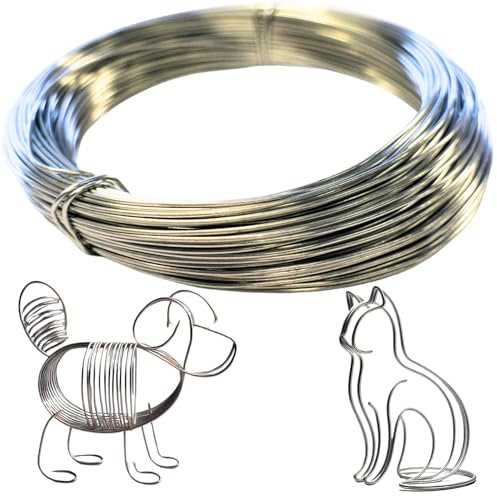 1mm Thin Craft Wire – 30m Galvanised Metal Wire for Modelling, Florist, Garden & Bonsai – Kids B Crafty