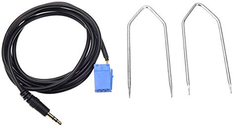C-FUNN AUX Audiokabel für FIAT 500 Punto Alpha 147 3,5 mm mit Demontagewerkzeug, Länge 1,5 m
