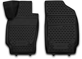 Element Passgenaue Gummimatten Fußmatten für VW Polo V 5 Typ 6R/6C/61 Jahr: 96-05, Schwarz