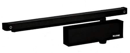 Ferme Porte 90 kg KLOSE besser Force 4 Fixe  Super METALIO  - Noir