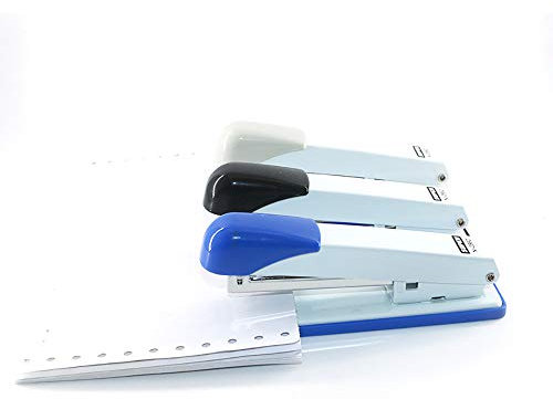 LCLLXB Heftgerät Set 6er Pack Bürotacker Ergonomisches Kunststoffgehäuse verwenden Typ 24/6 mm Heftklammern Papierbindung für Büro Zuhause und Schule Zufällige Farbe