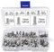 YYWEi Chicago Buchschrauben 150Stk Binding Schrauben Schraube Beiträge Nagel Rivet Chicago Button für DIY Leder Dekoration Bookbinding