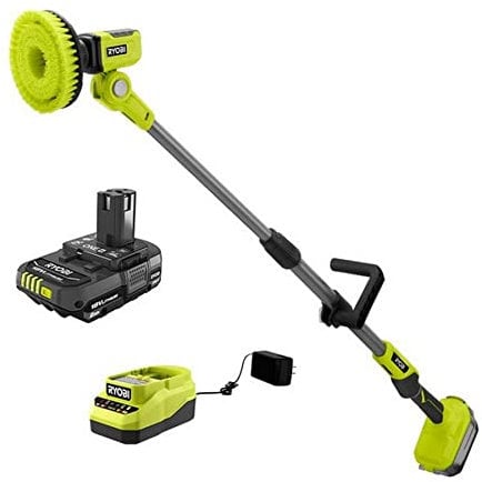 RYOBI Cordless ONE+ TELESCOPING Power Scrubber KIT
