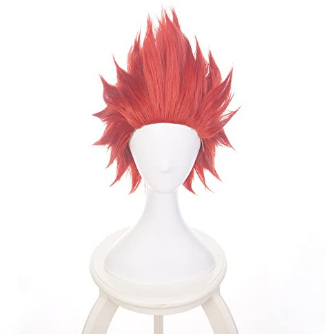 Cosplay Perücke Anime Kostüm rote kurze Perücken für Männer Halloween Familienparty