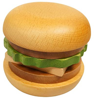 Dickly Holz Burger Untersetzer Set, Handgefertigte Dekoration für Restaurant Hotel Küche