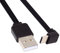CY 13 cm USB 2.0 tipo A macho a USB-C tipo C hacia arriba hacia abajo en ángulo de 90 grados de datos plano delgado FPC cable para teléfono de disco FPV