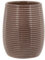 FabFinds Indoor Planter Indoor Decorative Flower Plant Pots (10cm, Brown Ribbed)