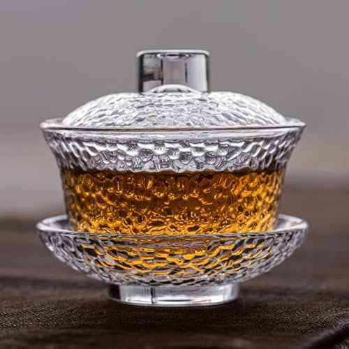 JIANNA Verre Gaiwan Soupière Antidérapante 125ml