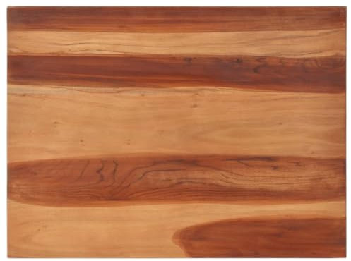 vidaXL Tischplatte Massivholzplatte Holzplatte Ersatztischplatte Holz Platte für Tisch Esstisch 25-27 mm 60x80 cm Massivholz Akazie