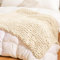 YAAPSU Chunky Knit Blanket Throw 40x50, Soft Jumbo Chenille Throw Blanket, 100% Hand Knitted Throw Blankets for Couch Bed, Thick Chunky Cable Knit Blanket, Small Rope Knot Crochet Blanket (Beige)