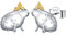 Capybara Ohrstecker 925 Sterling Silber Niedliche Tier Ohrringe Hypoallergenic Capybara Schmuck Geschenke für Mädchen Damen