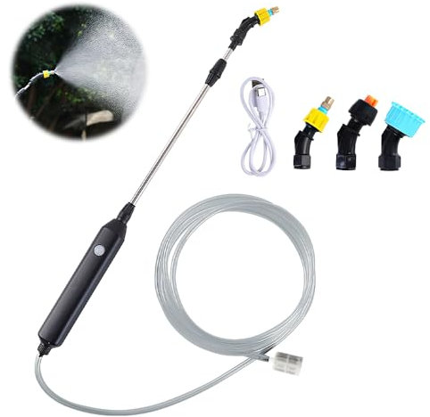 Lotvic Pulverizador Eléctrico para Plantas, Pulverizador a Presión a Batería Recargable, Pulverizadore de Jardín, USB Recargable para Jardín y Lavado de Coches