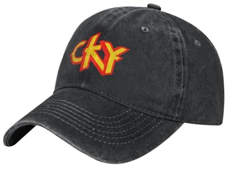 QIYAEUA Camp Yourself CKY Baseballkappe Männer Frauen Snapback Trucker Mode Mesh Hut Outdoor Sport Laufen Verstellbares Geschenk