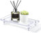 Bandeja de Baño Rectangular, Bandeja de Acrílico Transparente para JoyeríaOrganizador del Fregadero del Soporte de la Esponja del Fregadero de la Cocina del Tanque del Inodoro (pequeño)