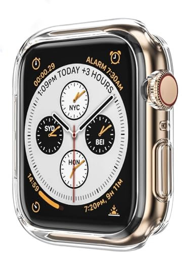 AVANA Hülle für Apple Watch Series 11 / Series 10 42mm Schutzhülle Silikon TPU iWatch Cover Schutz Klar Slim Fit Case Bumper - Transparent