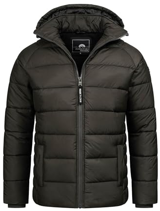 Arctic Seven Herren Winterjacke (S-3XL) - Wind- & Wasserabweisend, abnehmbare Kapuze, 4 Taschen, Steppjacke, Warme Jacke Männer - AS-420
