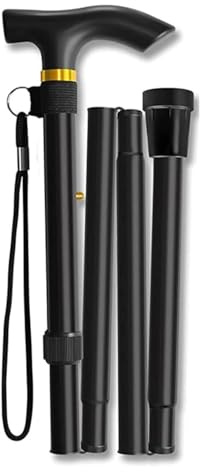 Walking Stick, Folding Walking Sticks for Women & Men,Heavy Duty,Lightweight,Adjustable Collapsible Walking Stick for Elderly and Arthritis Disabled