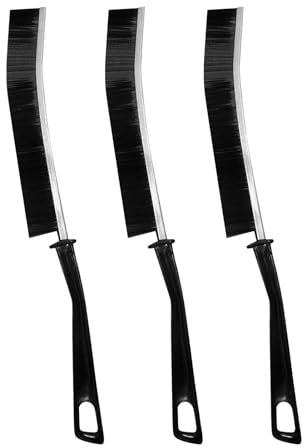 3 spazzole per la pulizia delle fessure con setole dure, spazzola per la pulizia degli angoli, sottile, multifunzione, per la pulizia delle fughe, per cucina, bagno, pavimenti piastrellati