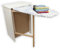OWIJI Asse Stiro Multiuso Salvaspazio Legno Olmo Mobile A Scomparsa Dimensioni 84 x 52 x 40 cm Rotelle Trasportabili Colore Mollettone Assortito