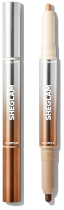 SHEGLAM Fine Line 2-In-1 Nose Contour & Highlight Pen Long Lasting Waterproof Cream Bronzer & Highlight Sticks-Cigar