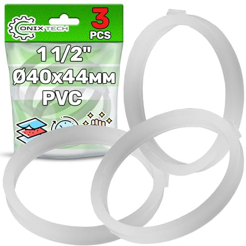 3 Pezzi Guarnizioni Sifone Ø 40 x 44 mm per lavabo Sifone 1 1/2 Realizzato in PVC - ONIX TECH