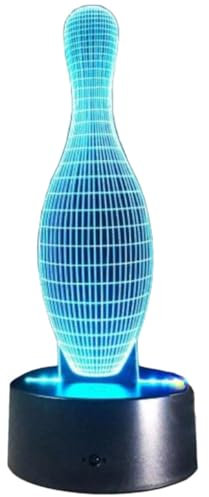 OSALADI Touch-lampen Für Schlafzimmer – Bowling- -nachtlicht Acryl-3d-design Romantisches Licht Für Zuhause