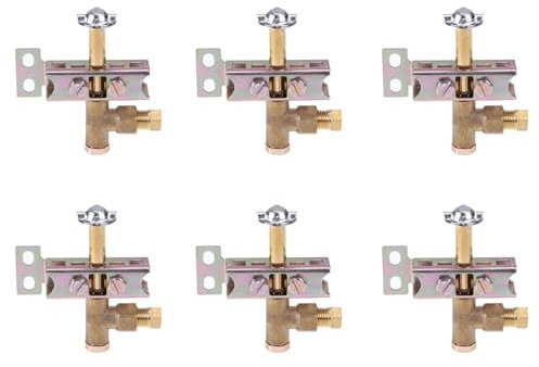 Booso 6X La Staffa Della Unidirezionale del Bruciatore Pilota Può Avere un Gruppo Pilota Pesante un 3 Fori per Gas Naturale o GPL, Propano/Butano