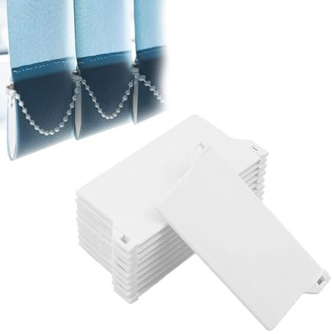 10 StüCk Lamellenvorhang Ersatzteile,LamellenvorhäNge Lamellen,127 Mm/5 Zoll Gewichte Jalousie-Lamellen,Geeignet FüR Vertikaljalousien,VorhäNge,TüR- Und FensterzubehöR