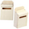 Warmhm 2pcs Miniature Mailbox Wooden Model Creative Dollhouse Accessory for Compact Flip Mailbox for Playhouses Lightweight Decoration for Desks Shelves