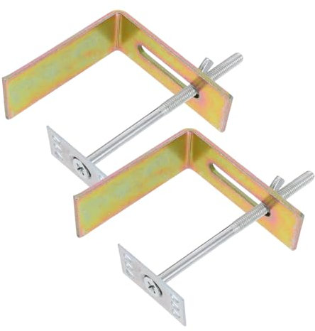 DOITOOL Lot De 2 Clips D'évier : Supports D'évier Sous Plan En Acier Inoxydable Pour Vasques En Céramique – ensemble De Fixations Antichute Pour Vasques De Cuisine Et De Salle De