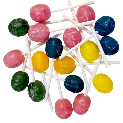 CAPTAIN PLAY Lutscher Sparpack, 18 Stück Lollies mit Kaugummikern in Einzelverpackung, 1er Pack (1 x 288g)