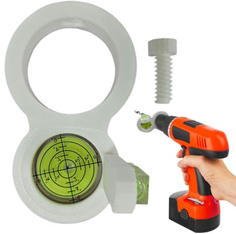 Dopsyesn Hole Drilling Level | Electric Drill Leveler Tool,Drilling Guide Level Attachment | for Wall Decoration Pipeline Laying Home Repair House Improvement Construction Cabinet Projects